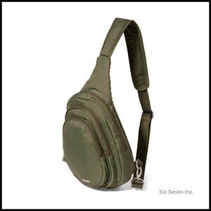 Anti-Theft Travel Crossbody Backpack with RFID Wallet Locking Zippers Secure